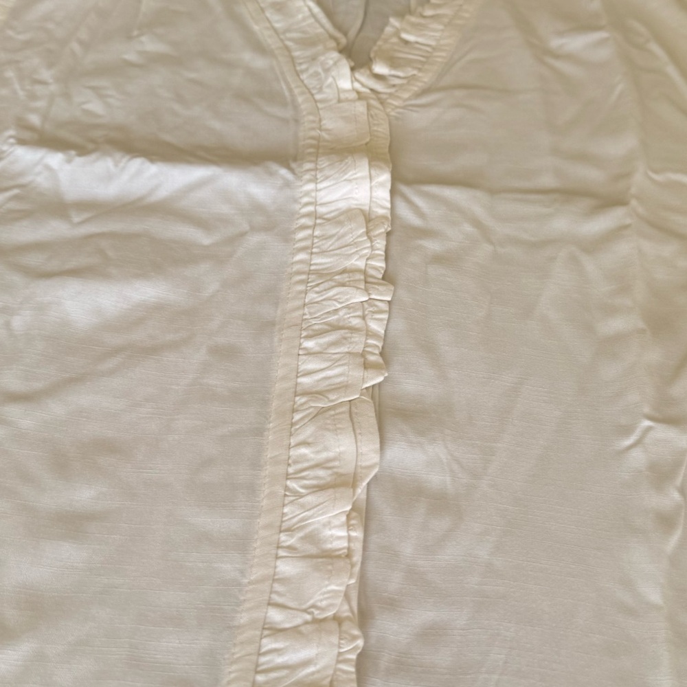 Ivy Jane White Ruffle Blouse - Picture 2 of 5